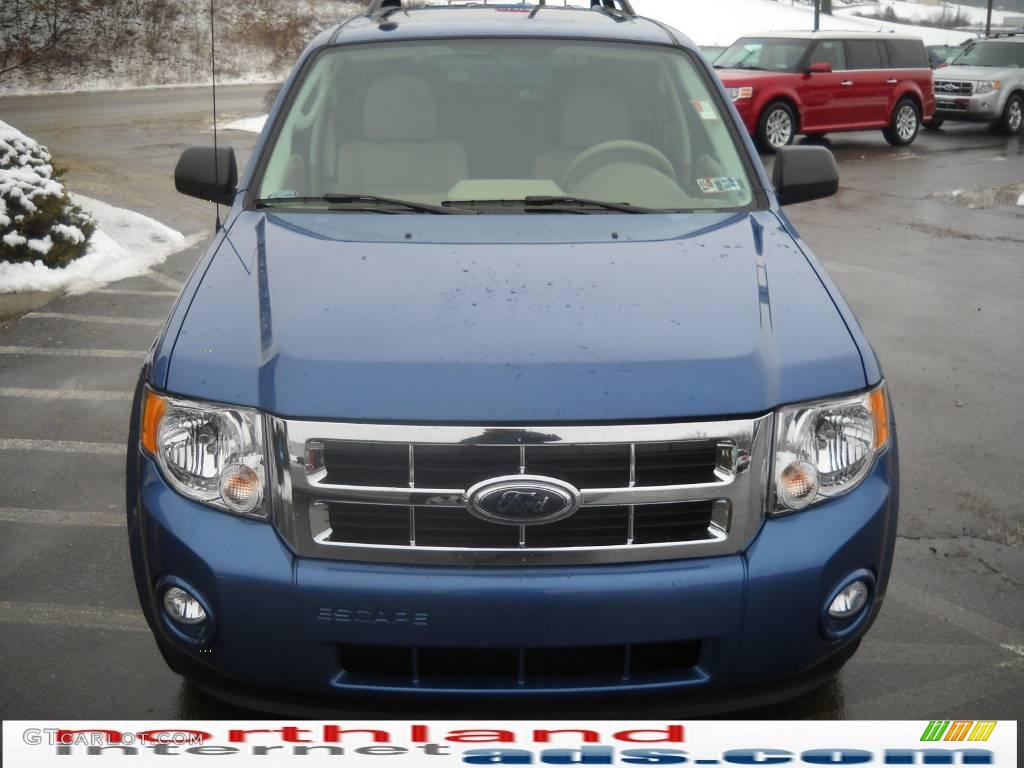 2009 Escape XLT V6 4WD - Sport Blue Metallic / Camel photo #3