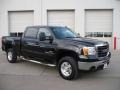 2008 Onyx Black GMC Sierra 2500HD SLT Crew Cab 4x4  photo #1