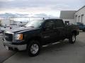 2008 Onyx Black GMC Sierra 2500HD SLT Crew Cab 4x4  photo #3