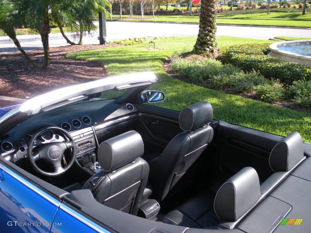 2005 S4 4.2 quattro Cabriolet - Sprint Blue Pearl Effect / Ebony photo #9