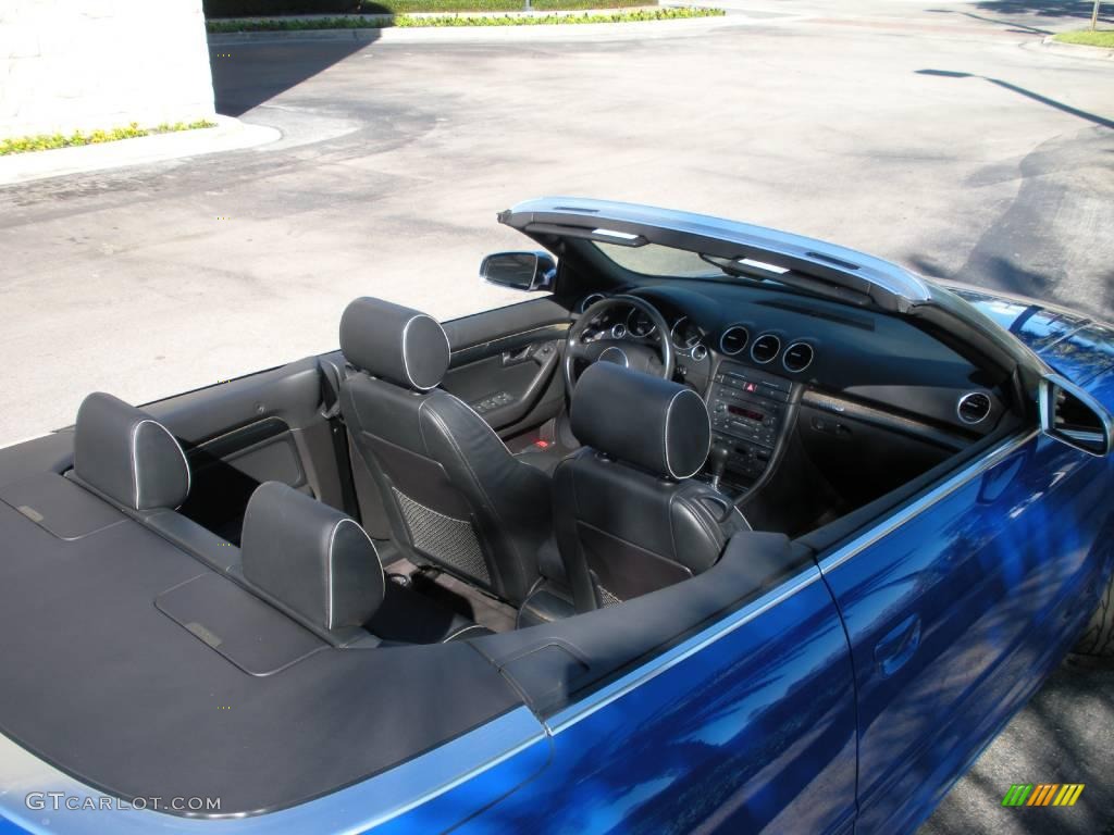 2005 S4 4.2 quattro Cabriolet - Sprint Blue Pearl Effect / Ebony photo #10