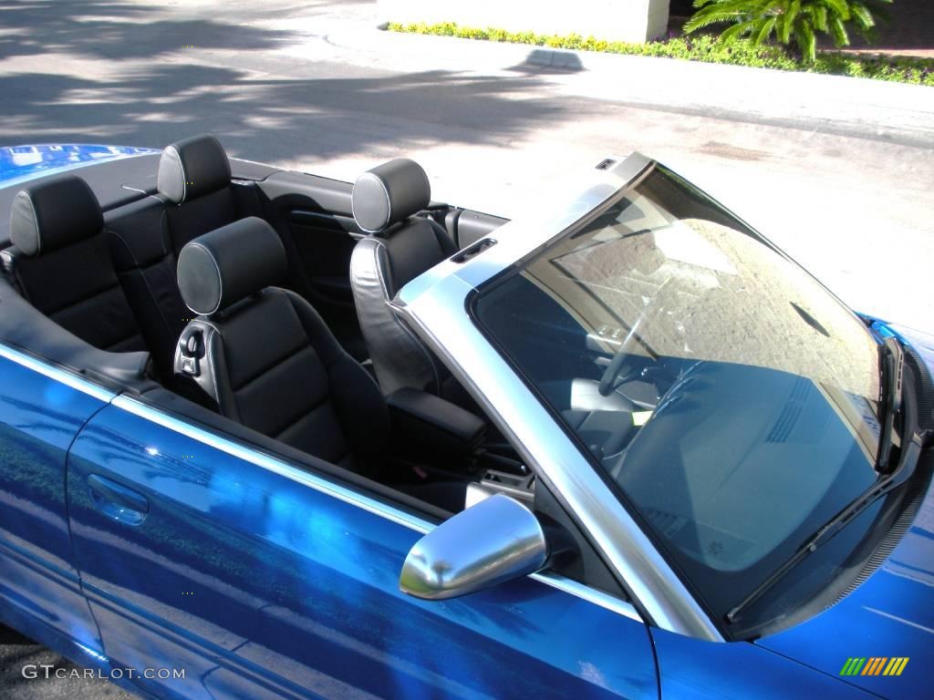2005 S4 4.2 quattro Cabriolet - Sprint Blue Pearl Effect / Ebony photo #11