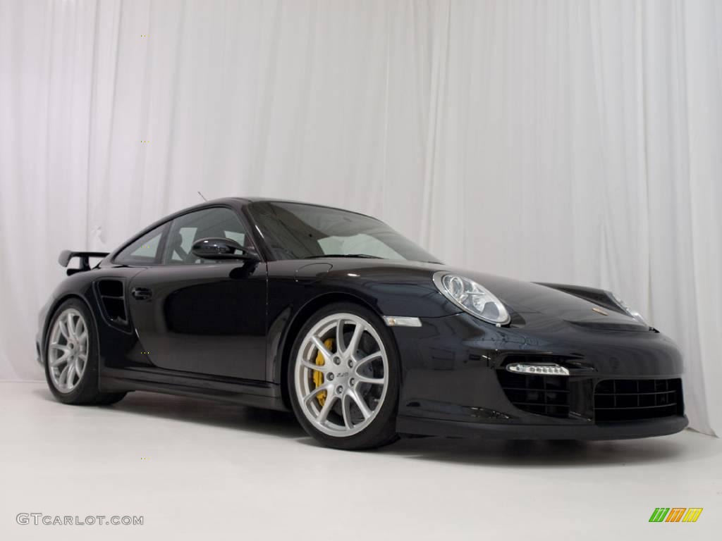 2008 911 GT2 - Basalt Black Metallic / Black photo #2