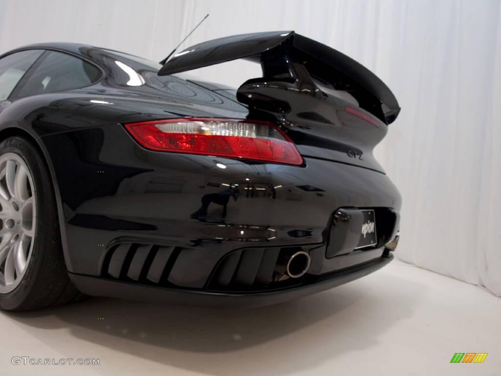 2008 911 GT2 - Basalt Black Metallic / Black photo #28