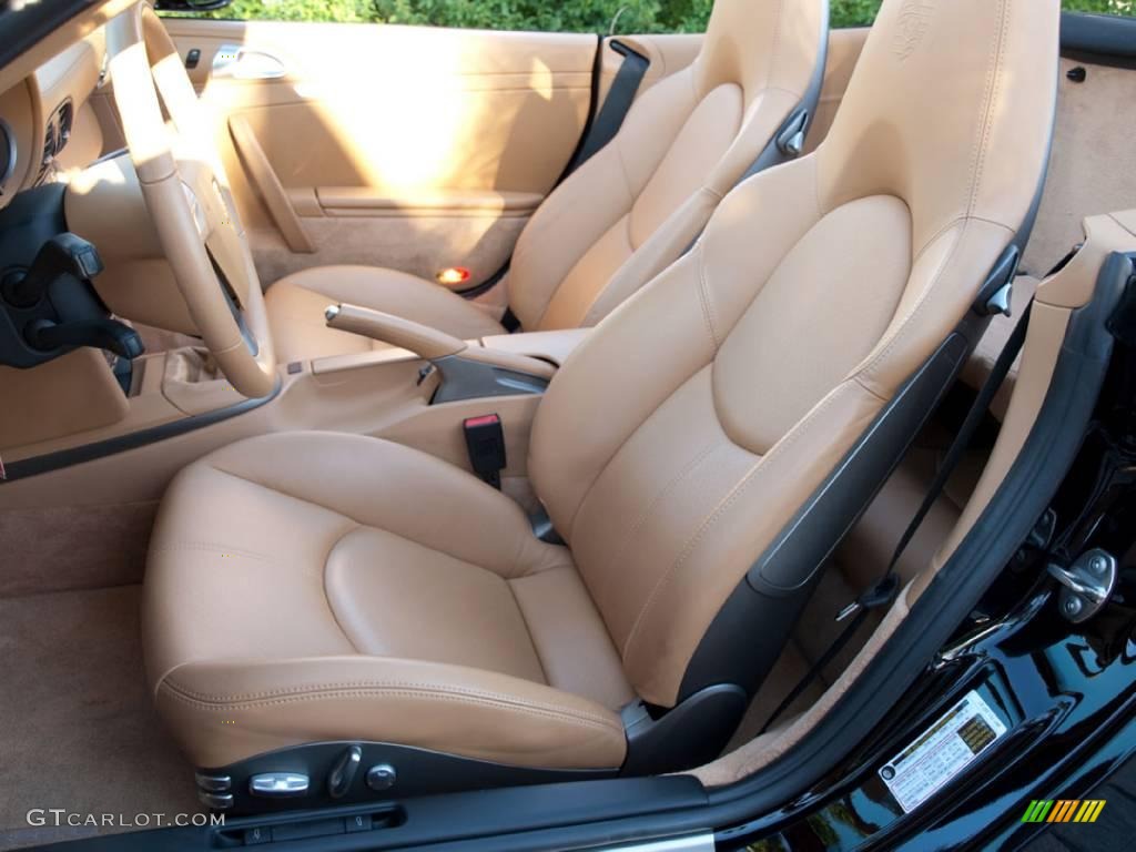 Sand Beige Interior 2006 Porsche 911 Carrera Cabriolet Photo #24371902