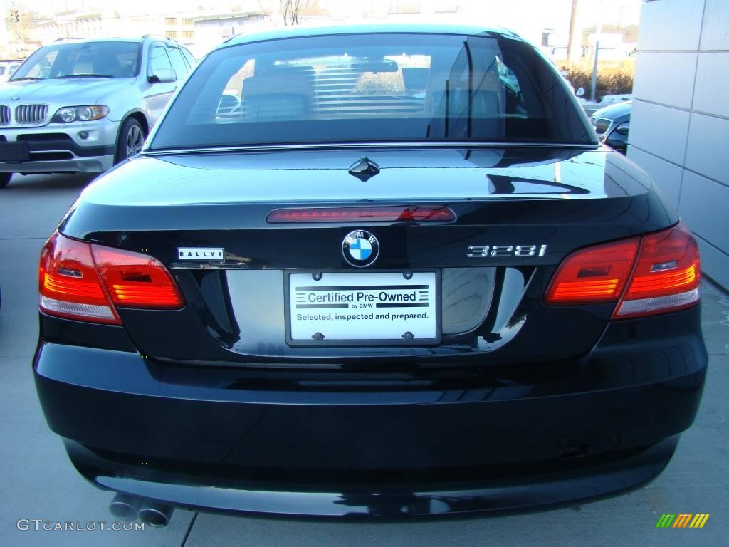 2008 3 Series 328i Convertible - Black Sapphire Metallic / Saddle Brown/Black photo #4