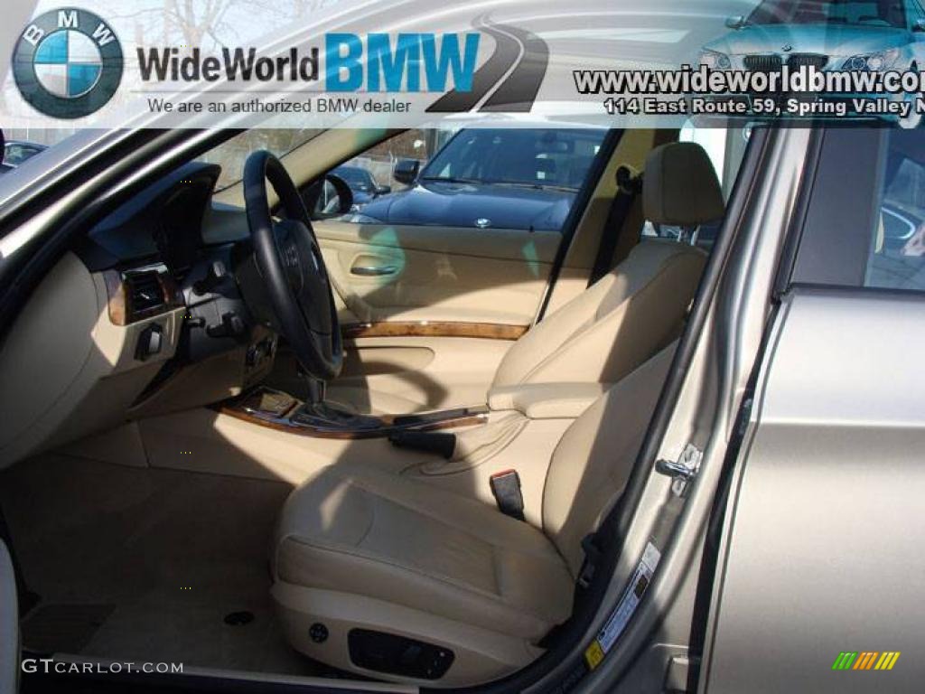 2007 3 Series 328xi Sedan - Platinum Bronze Metallic / Beige photo #7