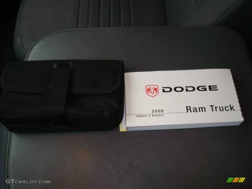 2008 Ram 1500 Big Horn Edition Quad Cab 4x4 - Brilliant Black Crystal Pearl / Medium Slate Gray photo #17