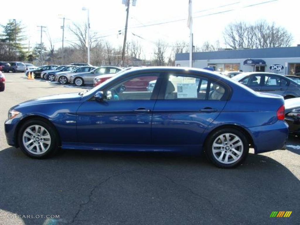 2007 3 Series 328xi Sedan - Montego Blue Metallic / Beige photo #5