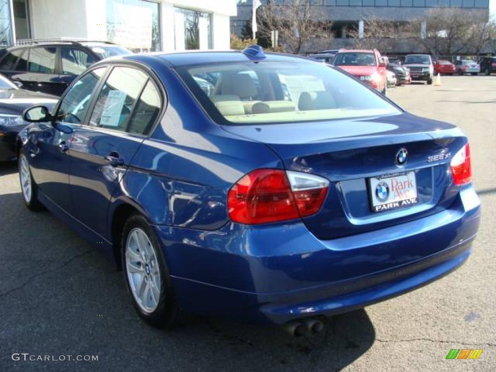 2007 3 Series 328xi Sedan - Montego Blue Metallic / Beige photo #6