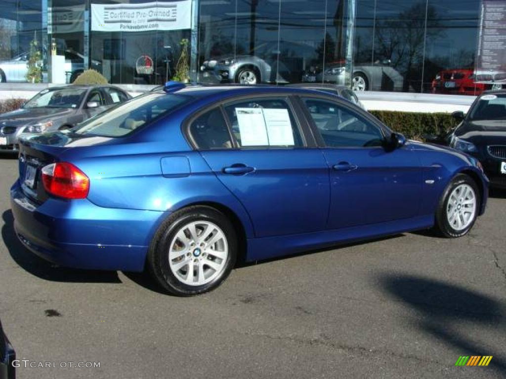 2007 3 Series 328xi Sedan - Montego Blue Metallic / Beige photo #8