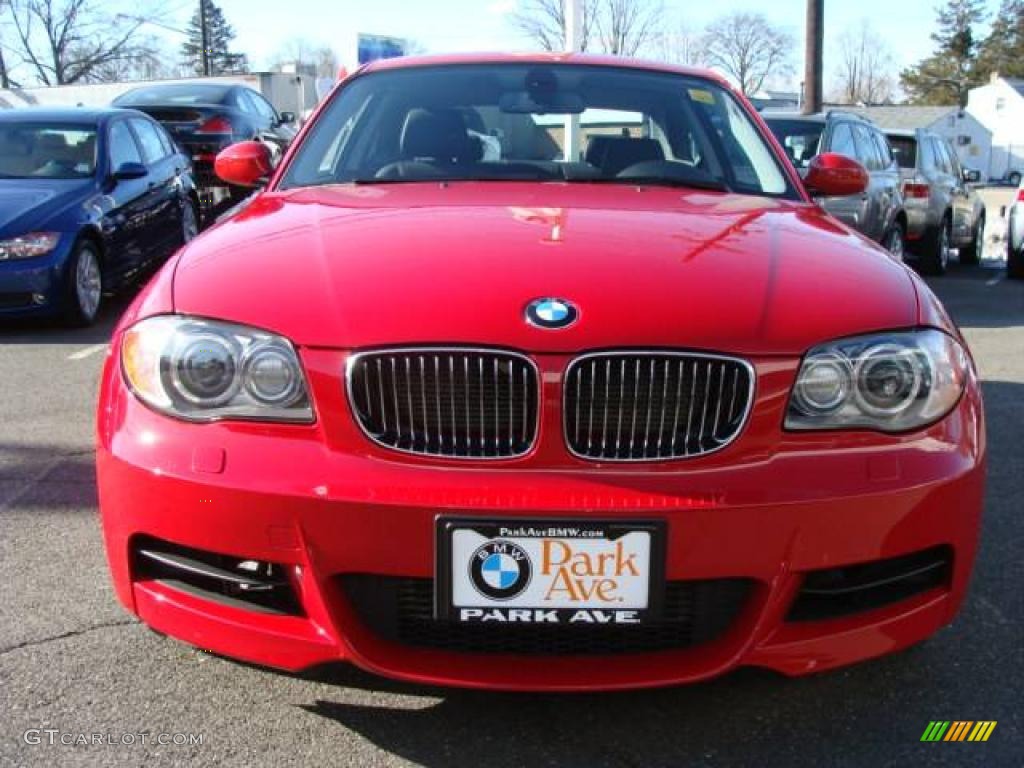 2009 1 Series 135i Coupe - Crimson Red / Black photo #3