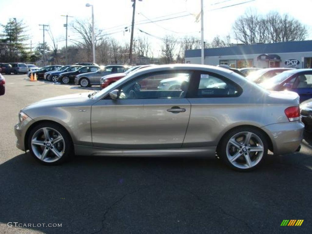 2009 1 Series 135i Coupe - Cashmere Silver Metallic / Black photo #5