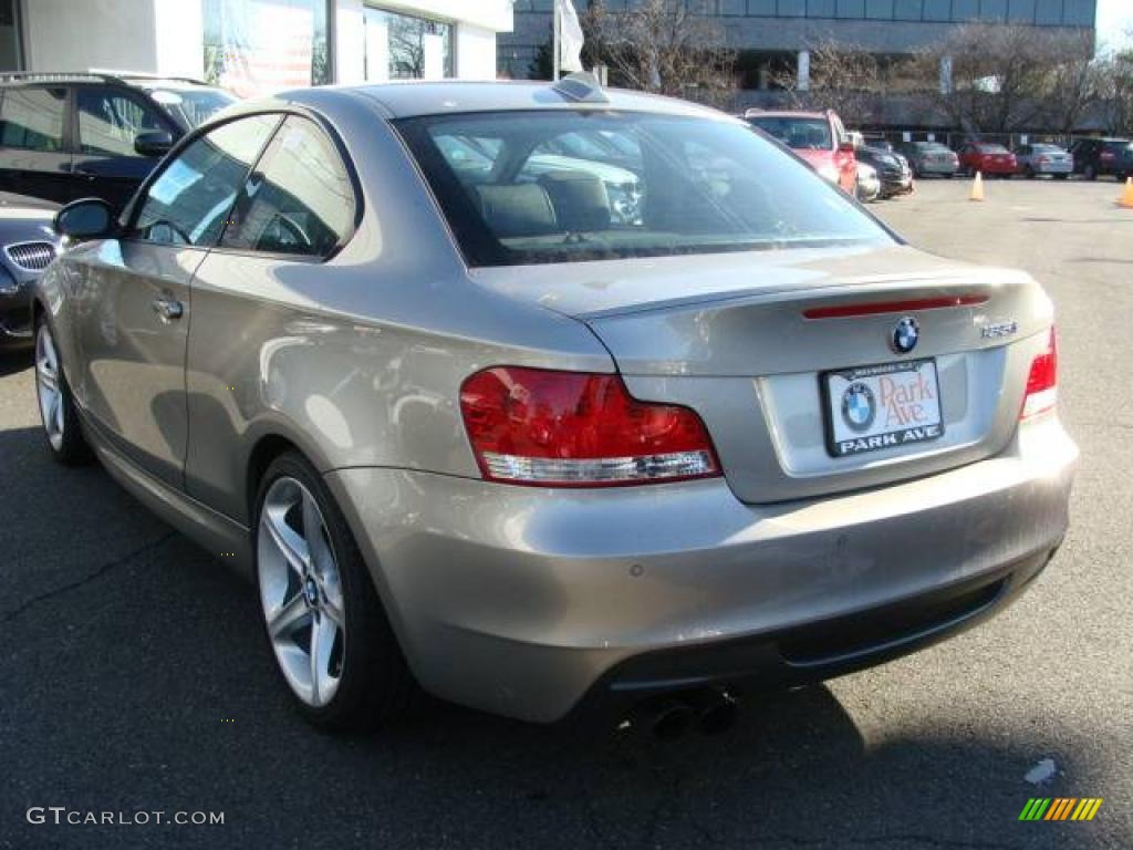 2009 1 Series 135i Coupe - Cashmere Silver Metallic / Black photo #6