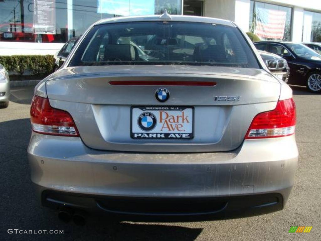 2009 1 Series 135i Coupe - Cashmere Silver Metallic / Black photo #7