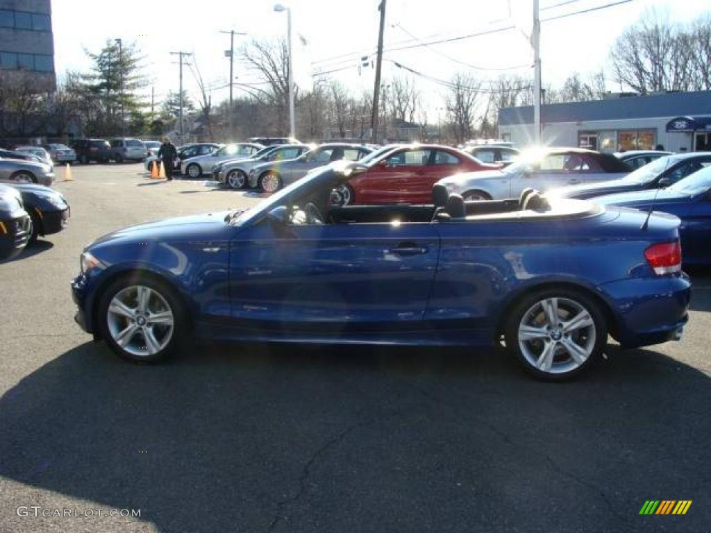 2009 1 Series 128i Convertible - Montego Blue Metallic / Black Boston Leather photo #8