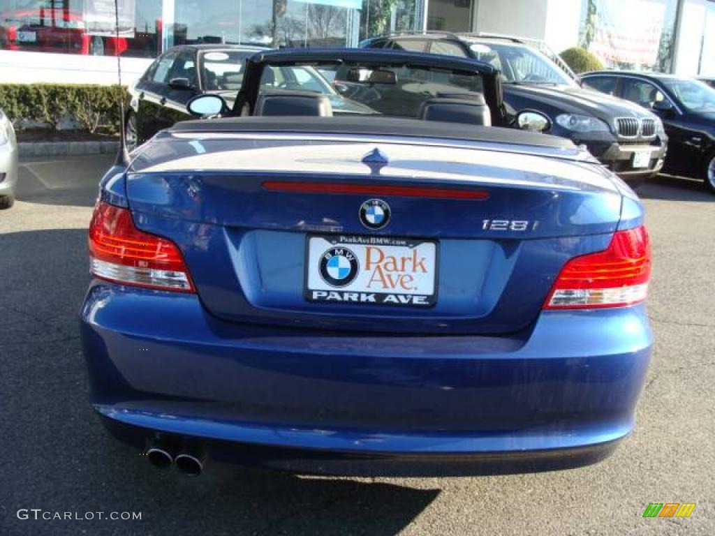 2009 1 Series 128i Convertible - Montego Blue Metallic / Black Boston Leather photo #12