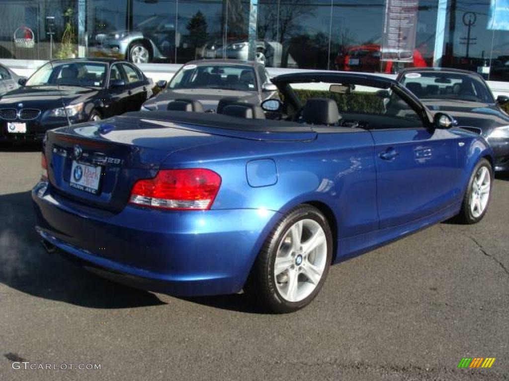 2009 1 Series 128i Convertible - Montego Blue Metallic / Black Boston Leather photo #14