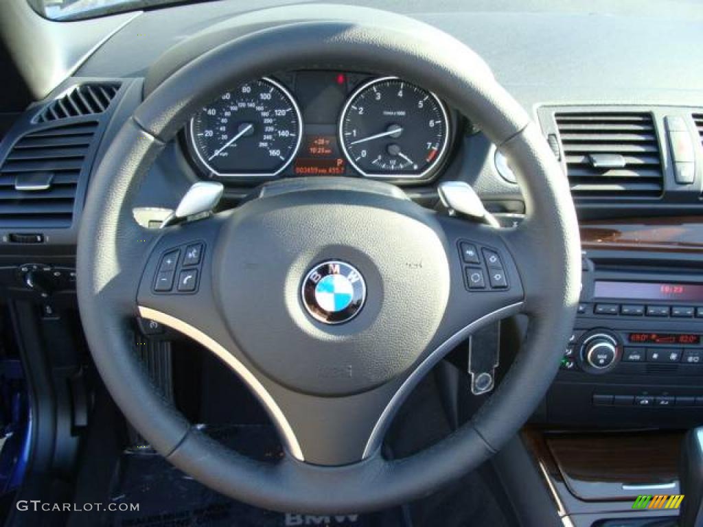 2009 1 Series 128i Convertible - Montego Blue Metallic / Black Boston Leather photo #20