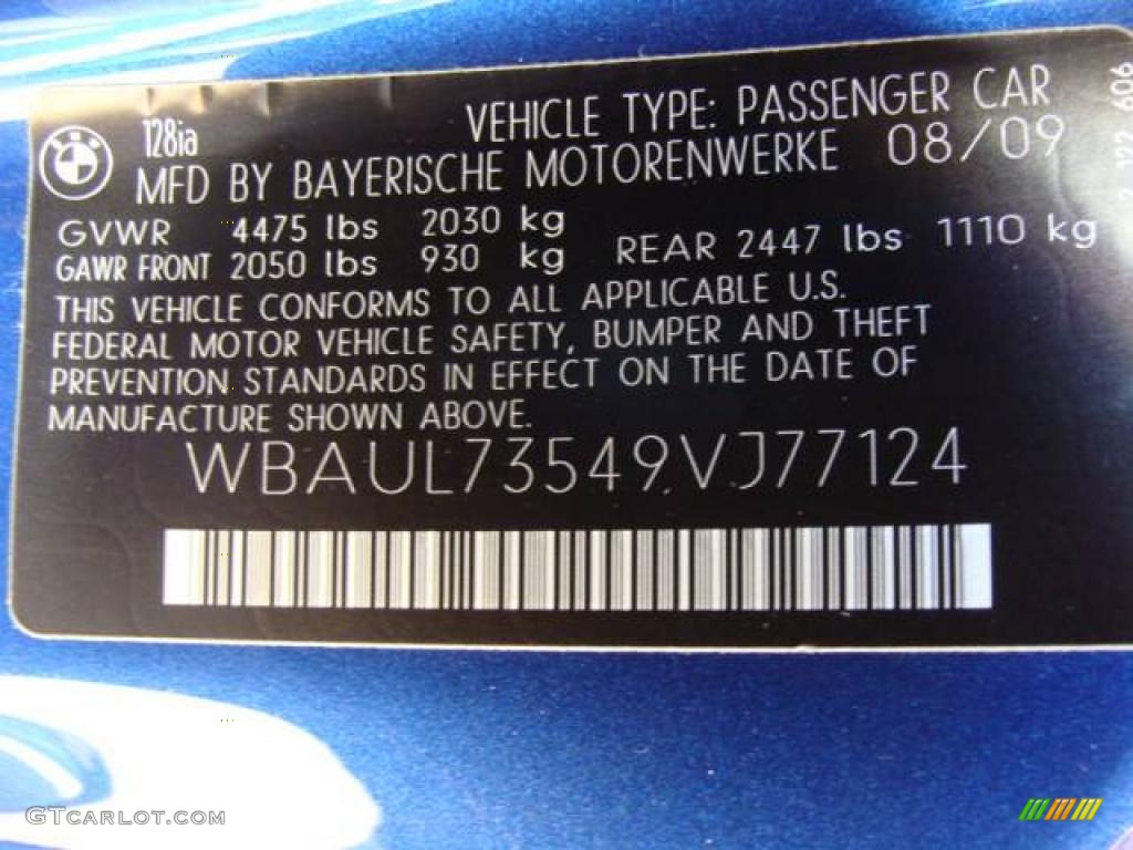 2009 1 Series 128i Convertible - Montego Blue Metallic / Black Boston Leather photo #31