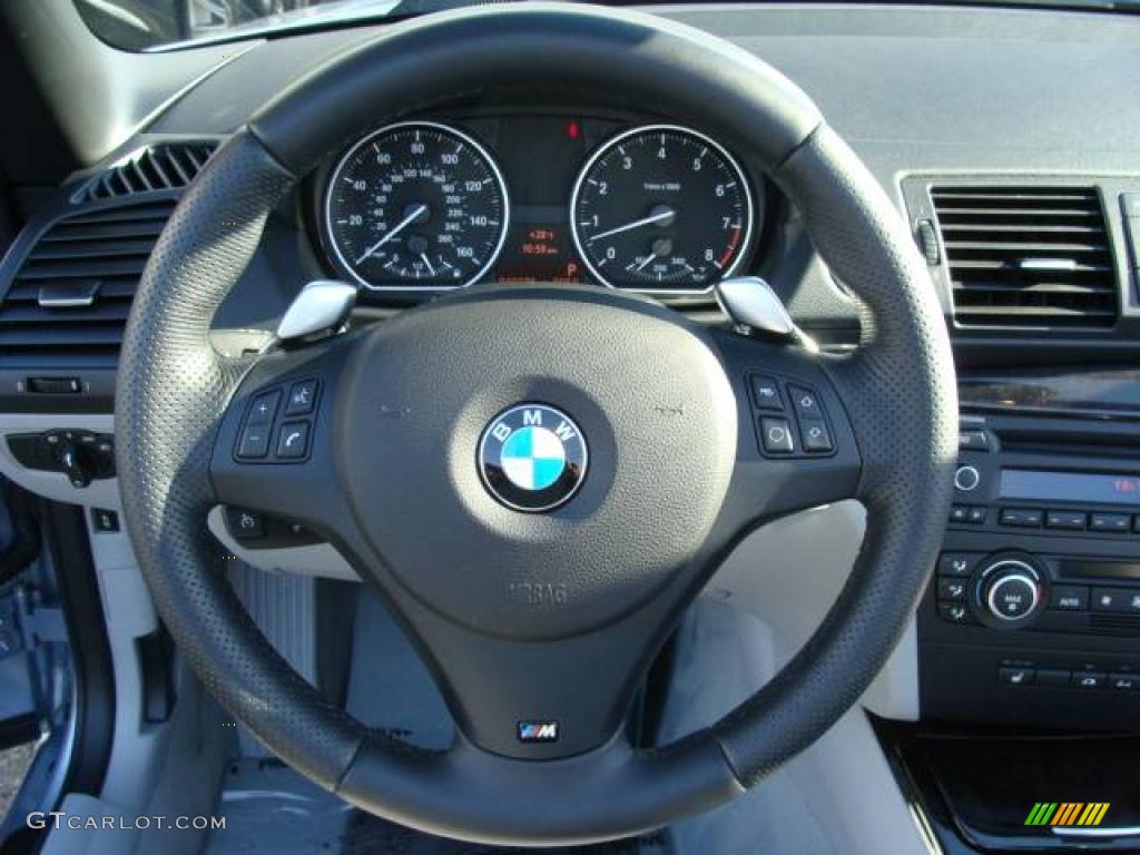 2009 1 Series 135i Convertible - Blue Water Metallic / Grey Boston Leather photo #20