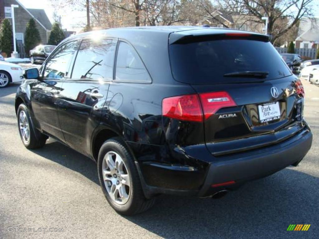 2007 MDX Technology - Formal Black Pearl / Parchment photo #4