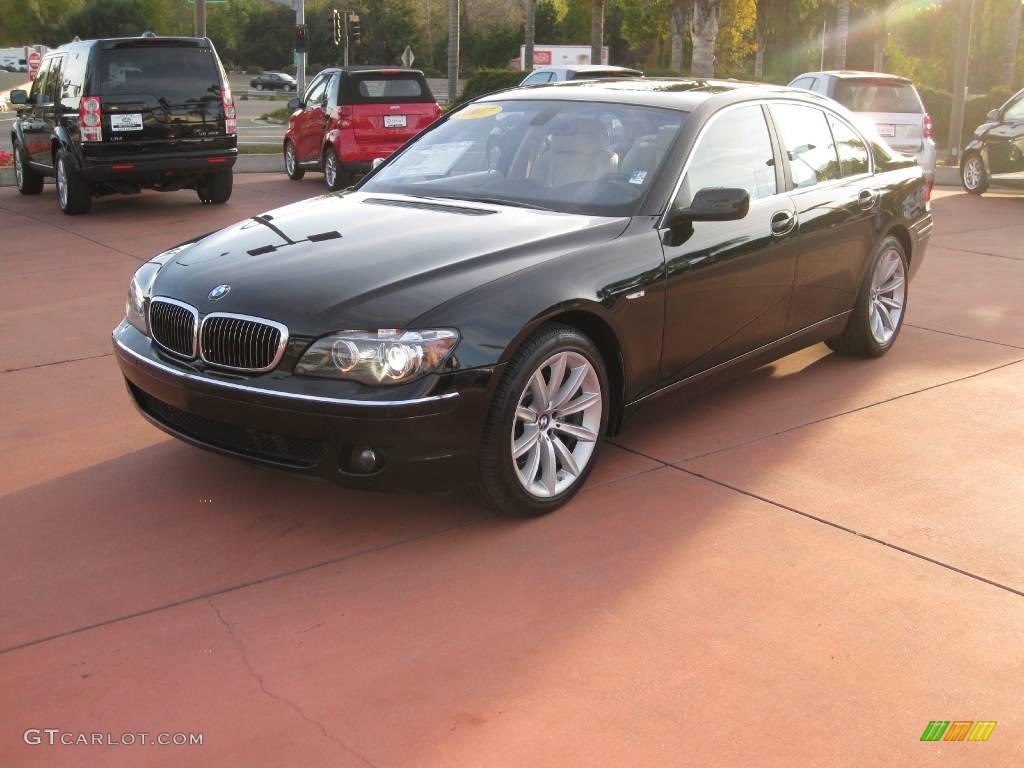 2007 7 Series 750i Sedan - Jet Black / Cream Beige photo #2