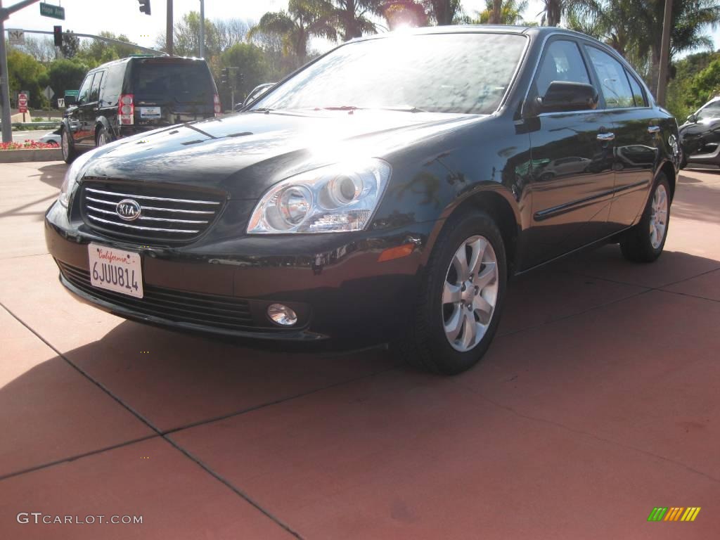 2006 Optima LX V6 - Black / Beige photo #3