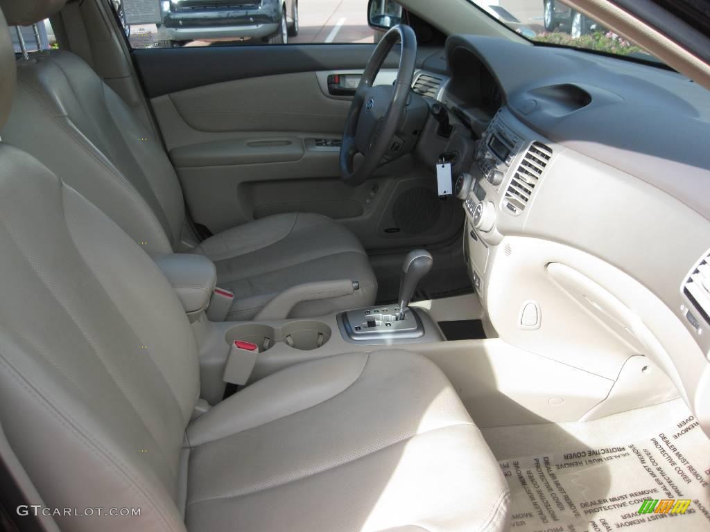 2006 Optima LX V6 - Black / Beige photo #7