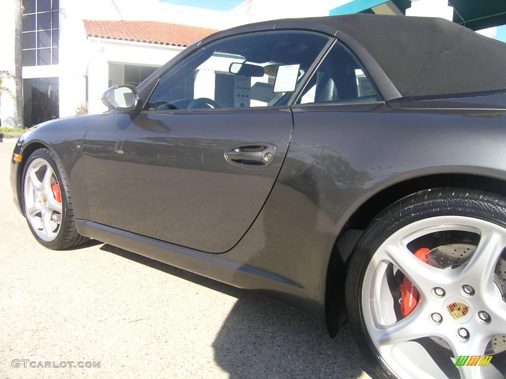 2006 911 Carrera S Cabriolet - Slate Grey Metallic / Black photo #12