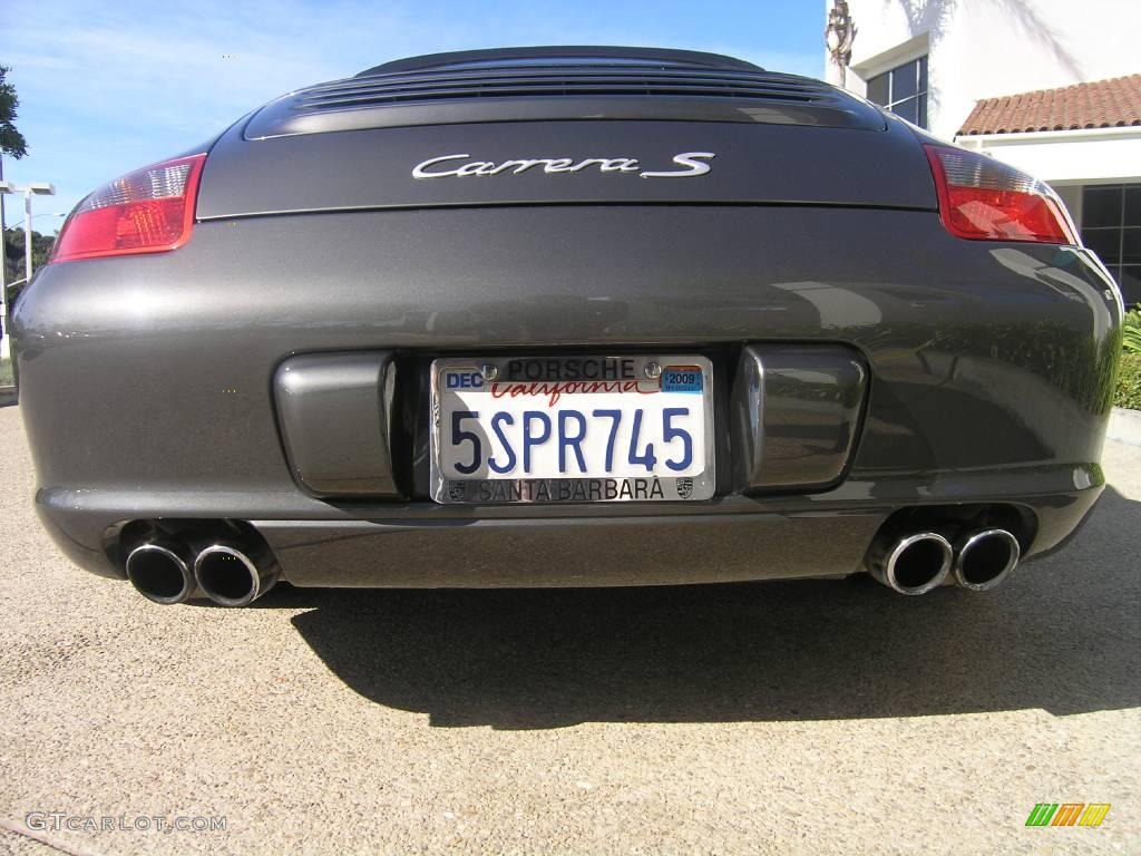 2006 911 Carrera S Cabriolet - Slate Grey Metallic / Black photo #14