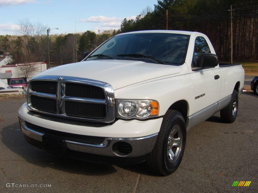 2004 Ram 1500 SLT Regular Cab - Bright White / Dark Slate Gray photo #7