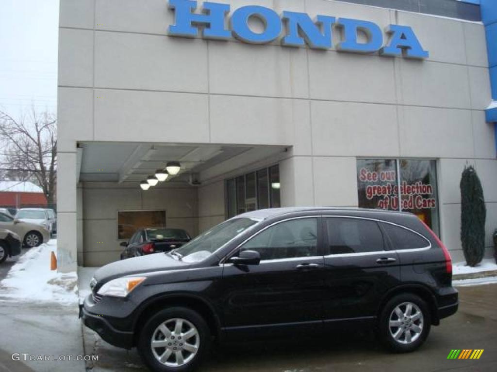 2008 CR-V EX-L 4WD - Nighthawk Black Pearl / Black photo #1