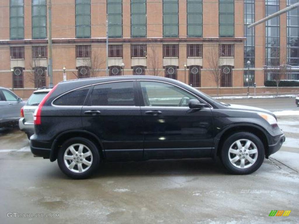 2008 CR-V EX-L 4WD - Nighthawk Black Pearl / Black photo #5