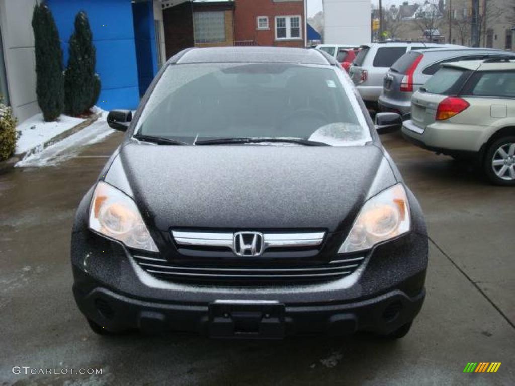 2008 CR-V EX-L 4WD - Nighthawk Black Pearl / Black photo #7