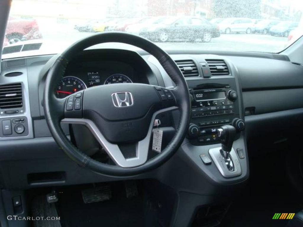 2008 CR-V EX-L 4WD - Nighthawk Black Pearl / Black photo #12