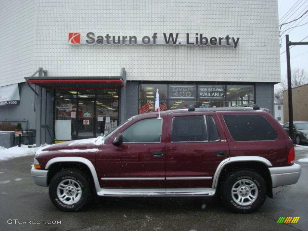 2002 Durango SLT 4x4 - Dark Garnet Red Pearl / Dark Slate Gray photo #1