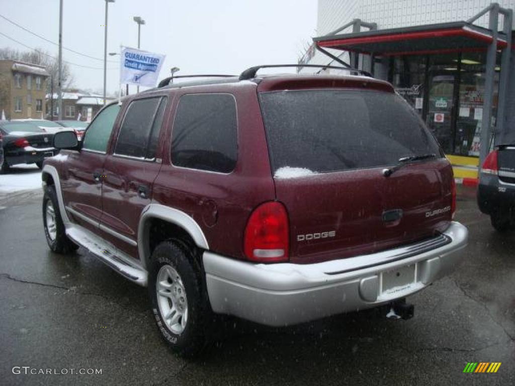 2002 Durango SLT 4x4 - Dark Garnet Red Pearl / Dark Slate Gray photo #2