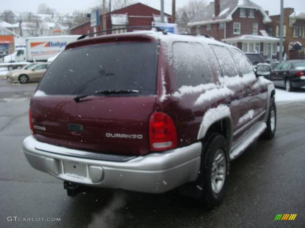 2002 Durango SLT 4x4 - Dark Garnet Red Pearl / Dark Slate Gray photo #4