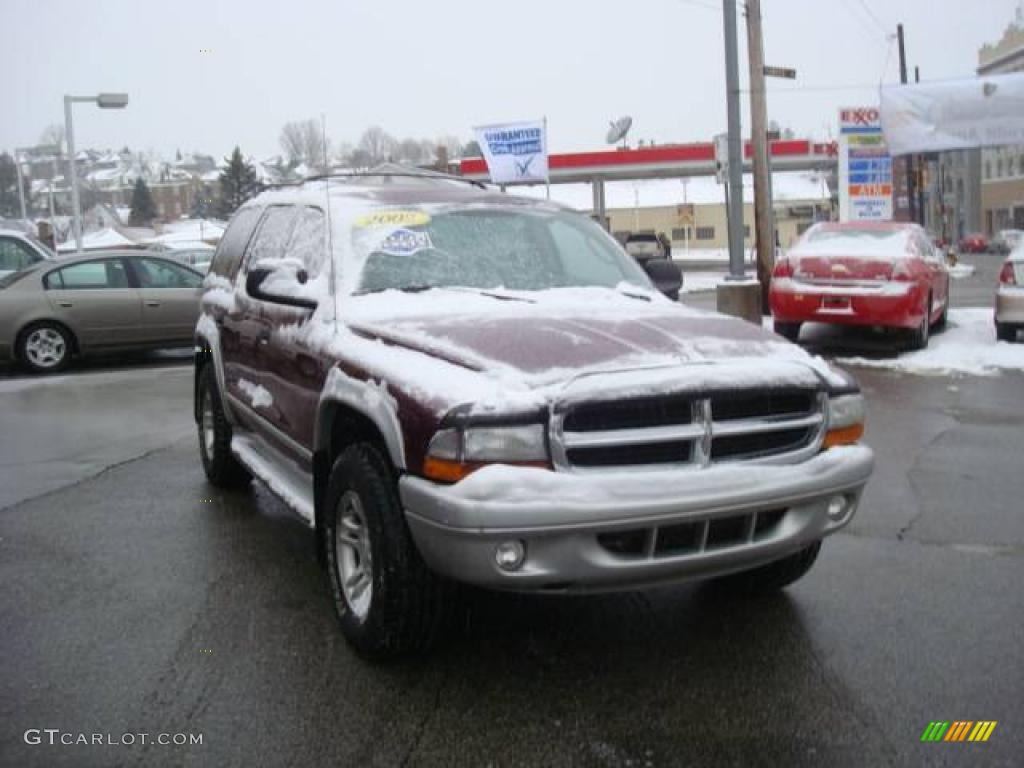 2002 Durango SLT 4x4 - Dark Garnet Red Pearl / Dark Slate Gray photo #5