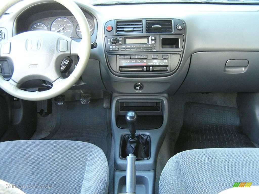 1998 Civic LX Sedan - Inza Red Pearl / Gray photo #9