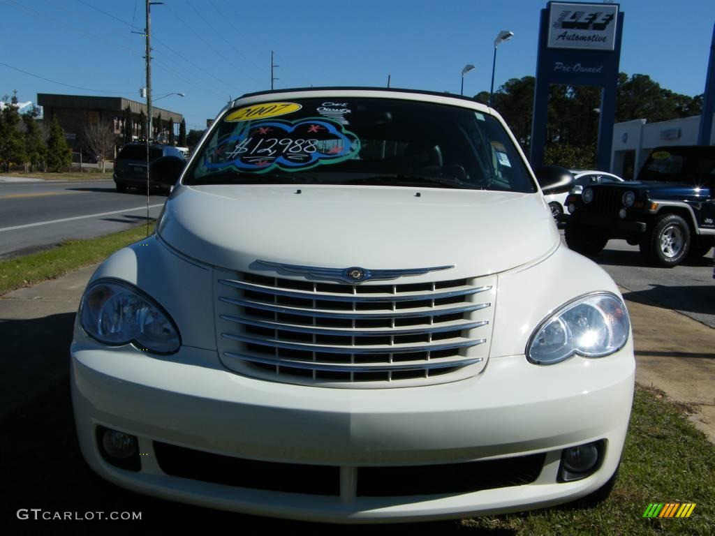 2007 PT Cruiser Convertible - Cool Vanilla White / Pastel Slate Gray photo #8