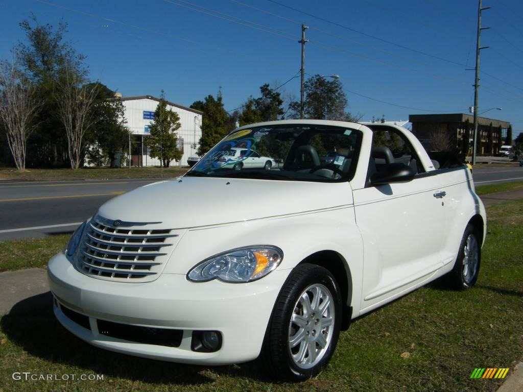 2007 PT Cruiser Convertible - Cool Vanilla White / Pastel Slate Gray photo #13