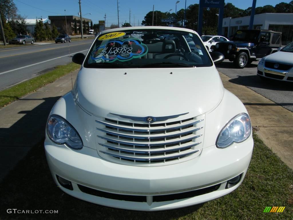 2007 PT Cruiser Convertible - Cool Vanilla White / Pastel Slate Gray photo #20