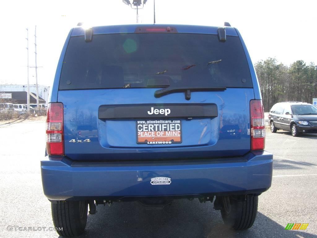 2009 Liberty Sport 4x4 - Deep Water Blue Pearl / Dark Slate Gray photo #5