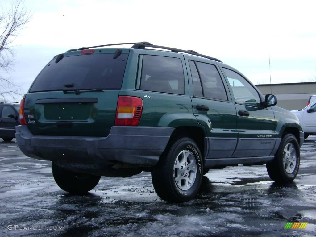 2000 Grand Cherokee Laredo 4x4 - Shale Green Metallic / Camel photo #7