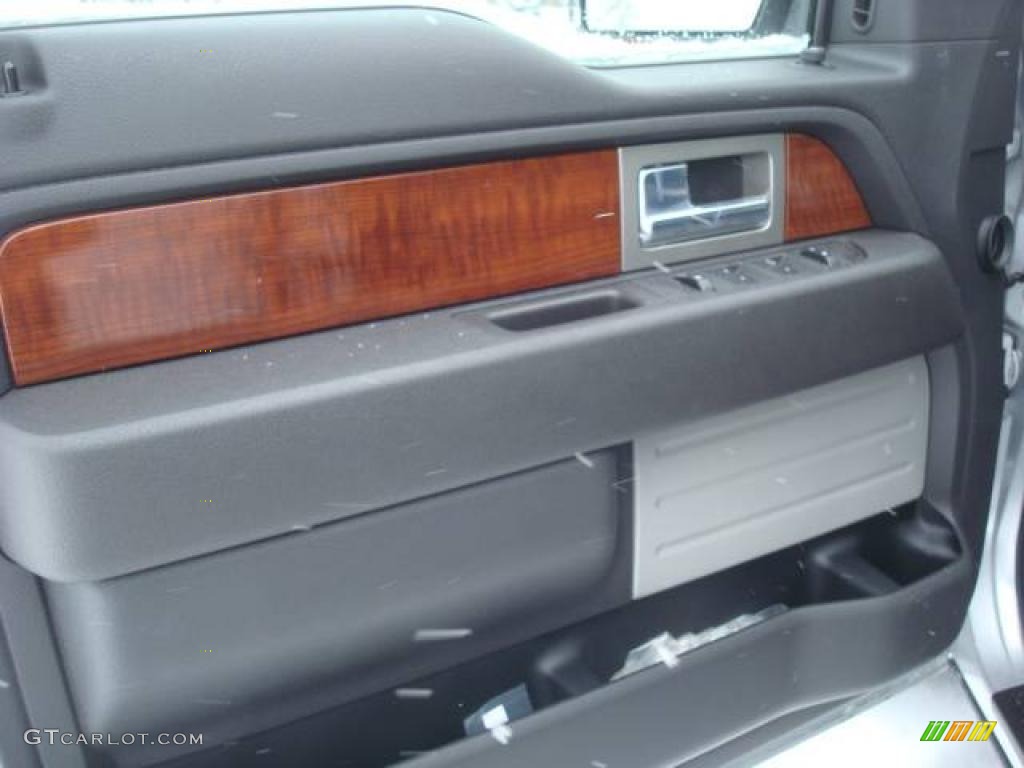 2010 F150 Lariat SuperCrew 4x4 - Ingot Silver Metallic / Black photo #14