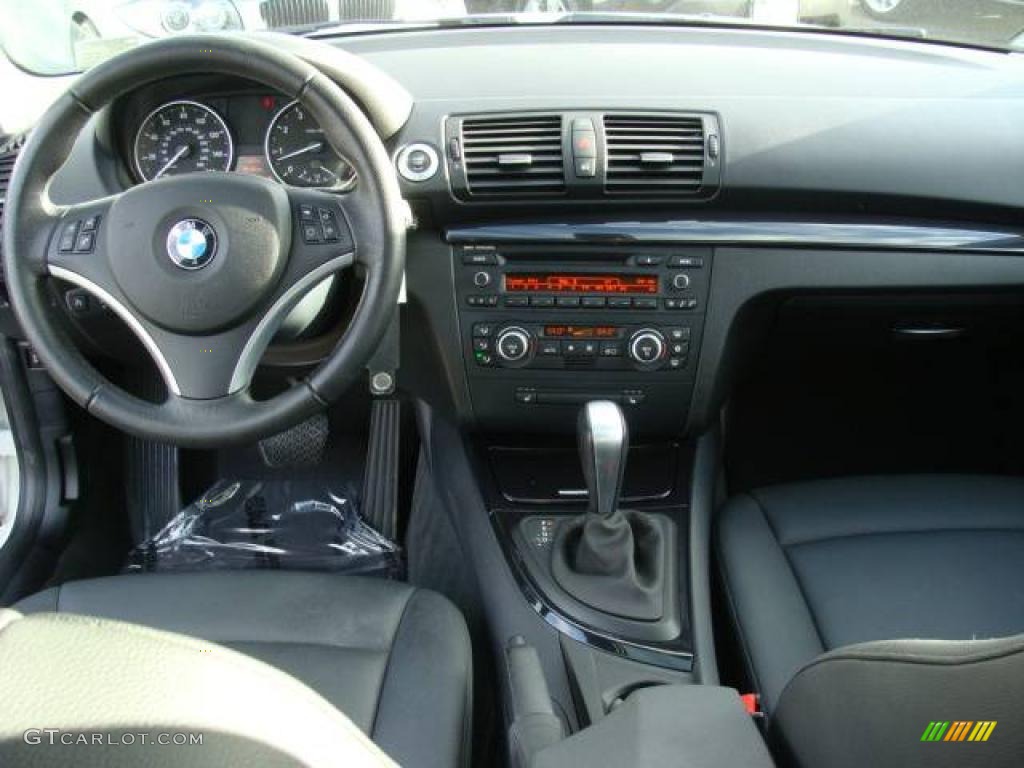 2008 1 Series 128i Coupe - Alpine White / Black photo #12