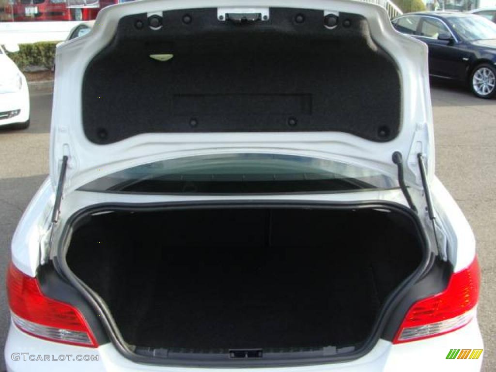 2008 1 Series 128i Coupe - Alpine White / Black photo #18