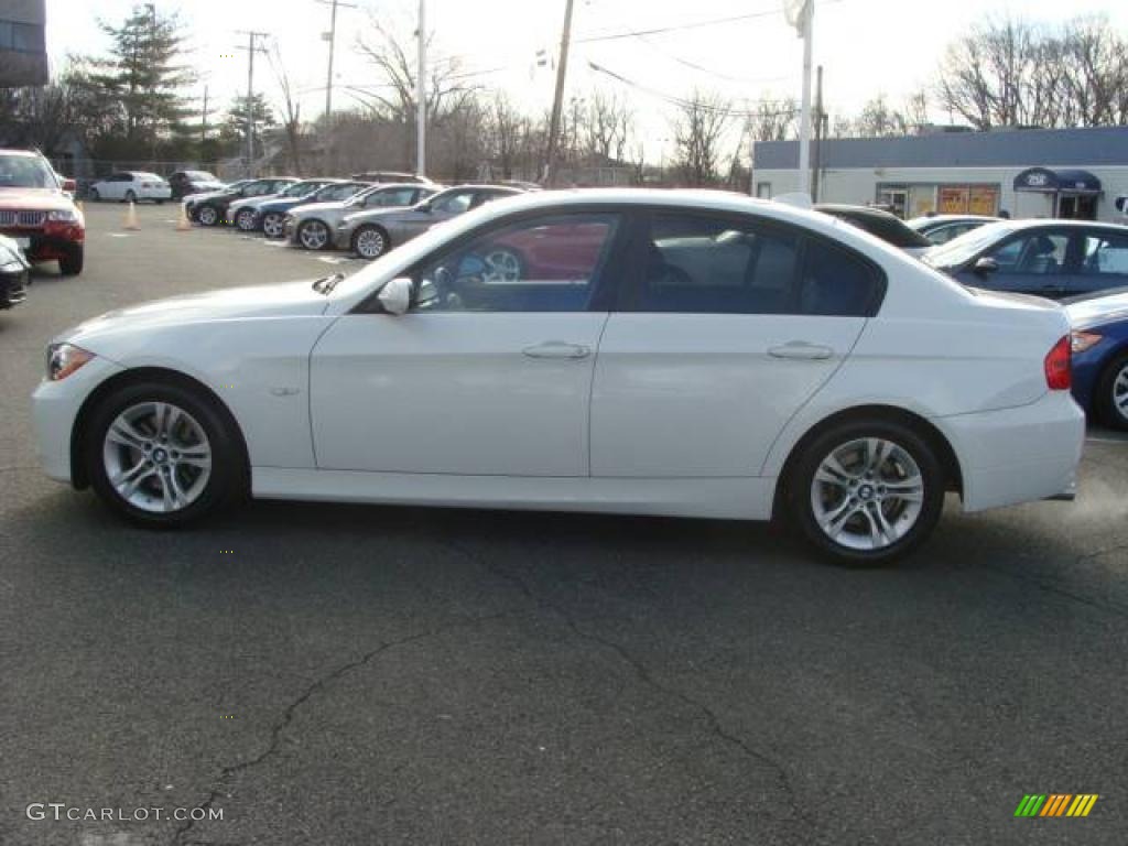 2008 3 Series 328i Sedan - Alpine White / Black photo #5